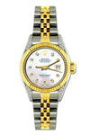 Rolex Datejust Diamond Watch, 26mm, Yellow Gold and Stainless Steel Bracelet White Dial w/ Diamond Lugs