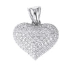 White Gold Diamond Heart Pendant