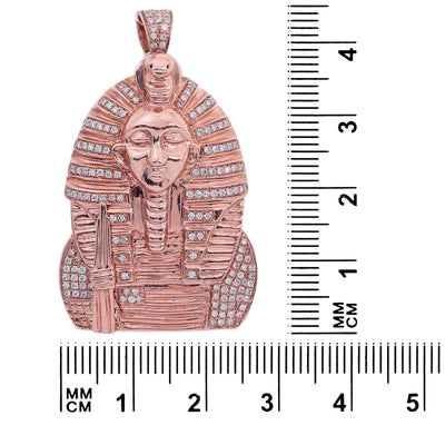 14K Rose Gold Unisex Pharaoh Shaped Pendant