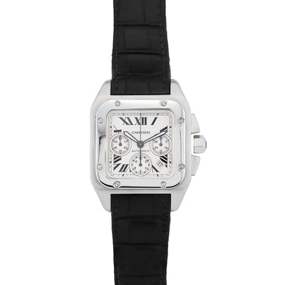 Cartier Santos 100XL Chronographe Stainless Steel W20090X8