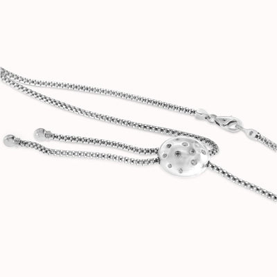 14K White Gold Diamond Ball Necklace With 0.26CT