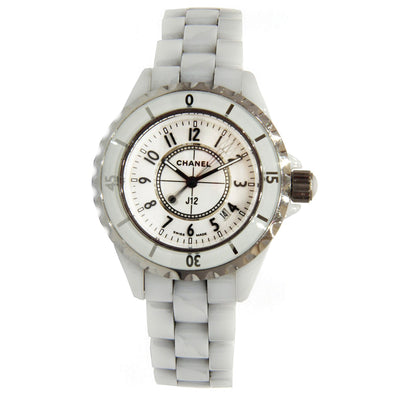 Chanel J12 Quartz Ladies White Ceramic Watch 33mm