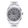 Stainless Steel Rolex Oyster Perpetual Air-King 34MM Silver Dial With Hour Markers 114200