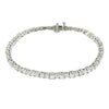 18K White Gold Diamond Tennis Bracelet With Round Cut Diamonds 6.25CT