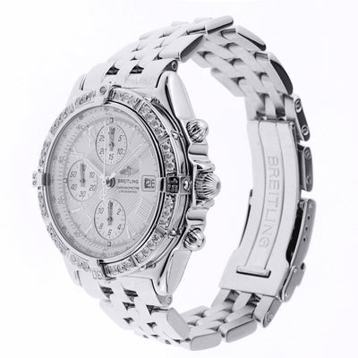 Breitling Crosswind Chronograph Watch with Diamond Bezel