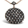 14K Gold Necklace With Black and White Diamonds 4.45CT