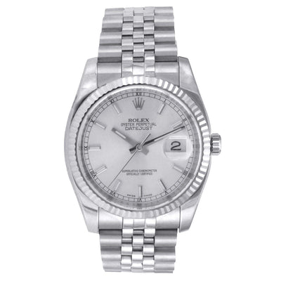 Rolex Oyster Perpetual Datejust Stainless Steel and White Gold 36MM 116234