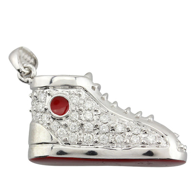 Sneaker Pendant with Diamonds