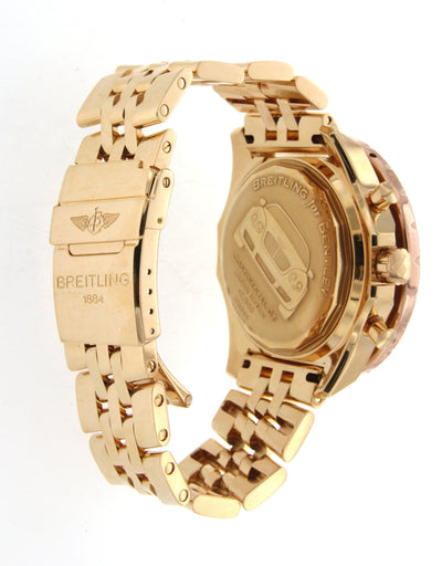 Yellow Gold Diamond GT Racing Breitling Bentley Watch