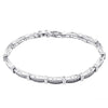 14K White Gold Princess Cut Diamond Bracelet With 7.50CT