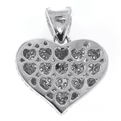 White Gold Diamond Heart Pendant