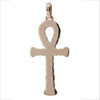 Men's Rose Gold Diamond Ankh Pendant