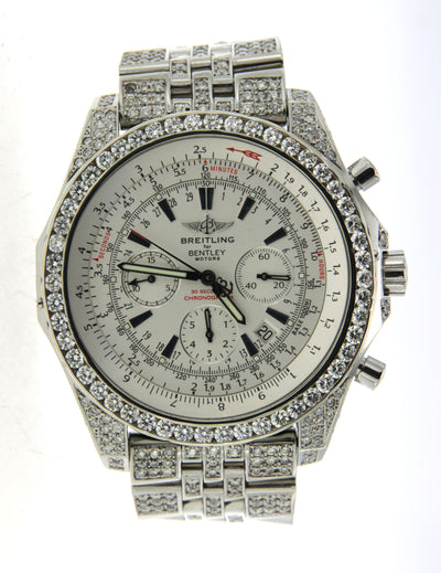 Stainless Steel and Diamond Breitling for Bentley Motors