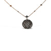 14K Gold Necklace With Black and White Diamonds 4.45CT