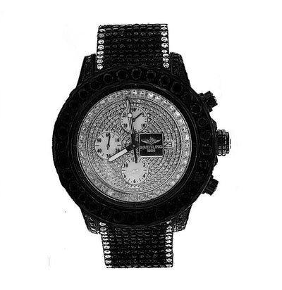 Breitling Super Avenger with Black and White Diamonds