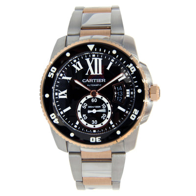 Cartier Calibre Two Tone Stainless Steel & Rose Gold 42mm