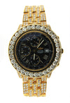 Yellow Gold Breitling Crosswind Custom with White Diamonds