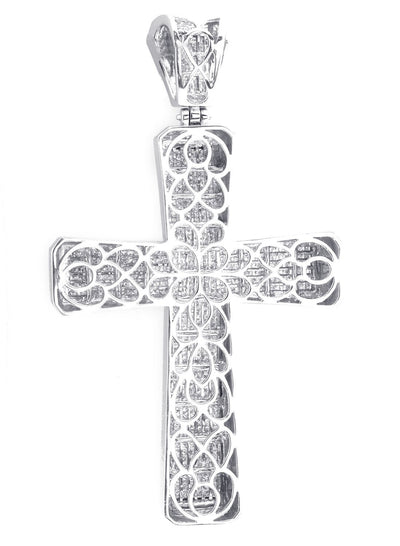 Extra Large Princess Cut Diamond Cross