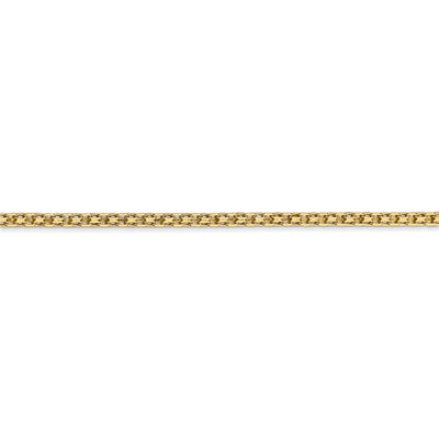 14k 2mm Lightweight Flat Bismark Chain Available Sizes 16"