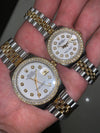 His and hers 36 and  26mm stainless steel Datejust