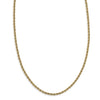 14K Two-tone Polished Textured Rope Necklace Available Size 18"