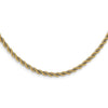 14K Two-tone Polished Textured Rope Necklace Available Size 18"