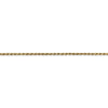 14k Yellow Gold 1.3mm Solid Machine-Made with Lobster Rope Chain Available Sizes 6"-30"