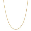 14k Yellow Gold 1.3mm Solid Machine-Made with Lobster Rope Chain Available Sizes 6"-30"