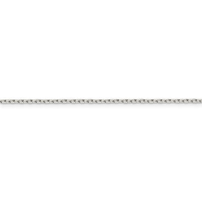 Sterling Silver 1.4mm Beveled Oval Cable Chain Available Sizes 16"-30"