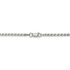 Sterling Silver 2.25mm Flat Rope Chain Available Sizes 7"-24"