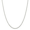 Sterling Silver 2.25mm Flat Rope Chain Available Sizes 7"-24"