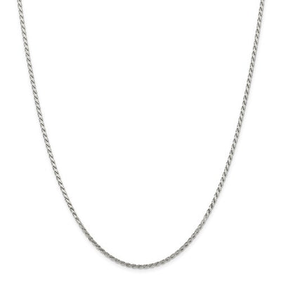 Sterling Silver 2.25mm Flat Rope Chain Available Sizes 7"-24"