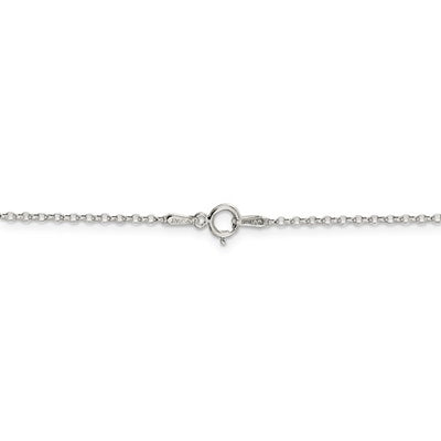 Sterling Silver 1.5 mm 8 Side Diamond Cut Cable Chain Available Sizes 16"-30"