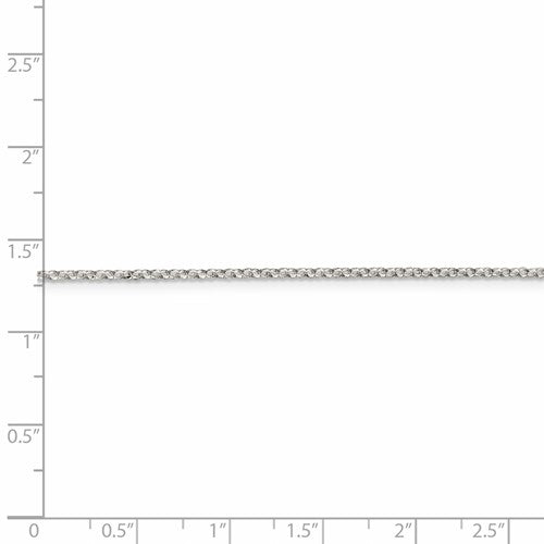 Sterling Silver 1.5 mm 8 Side Diamond Cut Cable Chain Available Sizes 16"-30"