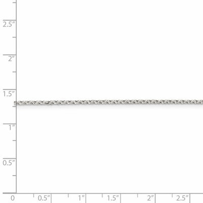 Sterling Silver 1.5 mm 8 Side Diamond Cut Cable Chain Available Sizes 16"-30"