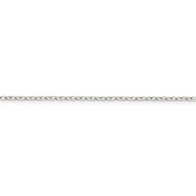 Sterling Silver 1.5mm Flat Open Oval Cable Chain Available Sizes 16"-24"