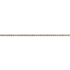 14K Rose Gold 1.0mm Rope Available Sizes in 9"-30"