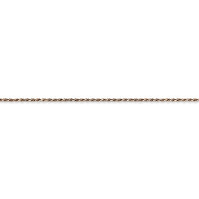 14K Rose Gold 1.0mm Rope Available Sizes in 9"-30"