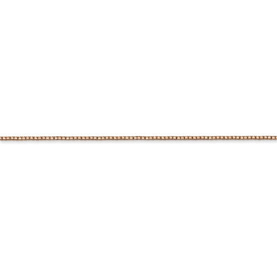 14k Rose Gold .9mm Box Link Chain Available in 7"-30"