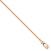 14k Rose Gold .9mm Box Link Chain Available in 7"-30"