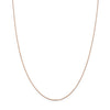 14k Rose Gold 1.0mm Cable Chain Available Sizes 10"-30"