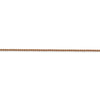 14k Rose Gold 1.2mm Spiga Chain Available Sizes 7"-33"