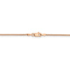 14k Rose Gold 1.2mm Spiga Chain Available Sizes 7"-33"