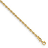 14k Yellow Gold 2.55mm Silky Quintuple Rope Chain  Available Sizes 7"-24"