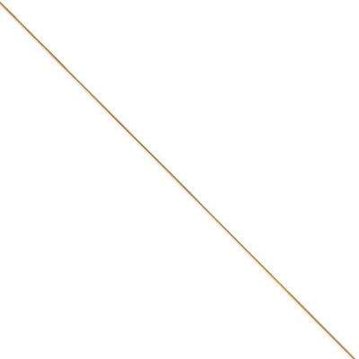 14k Yellow Gold .80mm Round Snake Chain Available Sizes 9"-24"