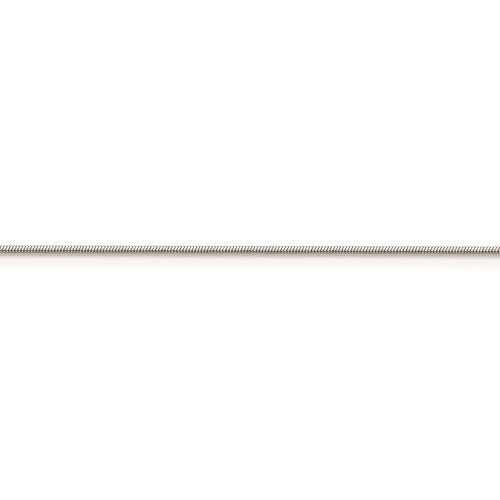 Stainless Steel Polished 1.2mm Square Snake Chain Available Size 24"