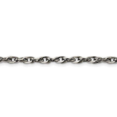 Stainless Steel 4.2mm Fancy Twisted Link Necklace Available Sizes 18"-30"