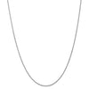 14k White Gold 1.5mm Regular Rope Chain Available Sizes 7"-30"