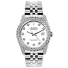 Rolex Datejust Diamond Watch, 26mm, Stainless SteelBracelet White Dial w/ Diamond Bezel and Lugs