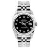 Rolex Datejust 26mm Stainless Steel Bracelet Jet Black  Dial